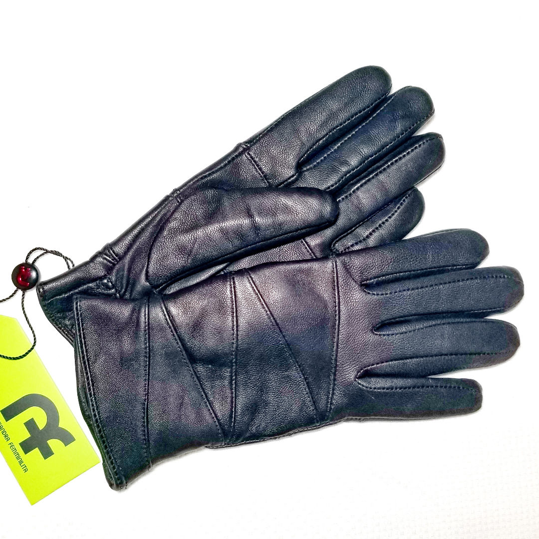 SPECIFICALLY THIS PAIR OF STRICT BLACK LEATHER GLOVES